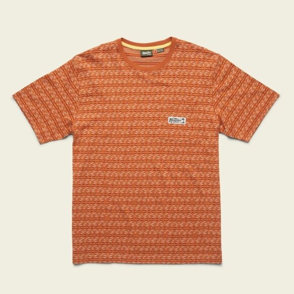Howler Brothers Orange Patterned Short Sleeve Tee - Picture 1 of 4